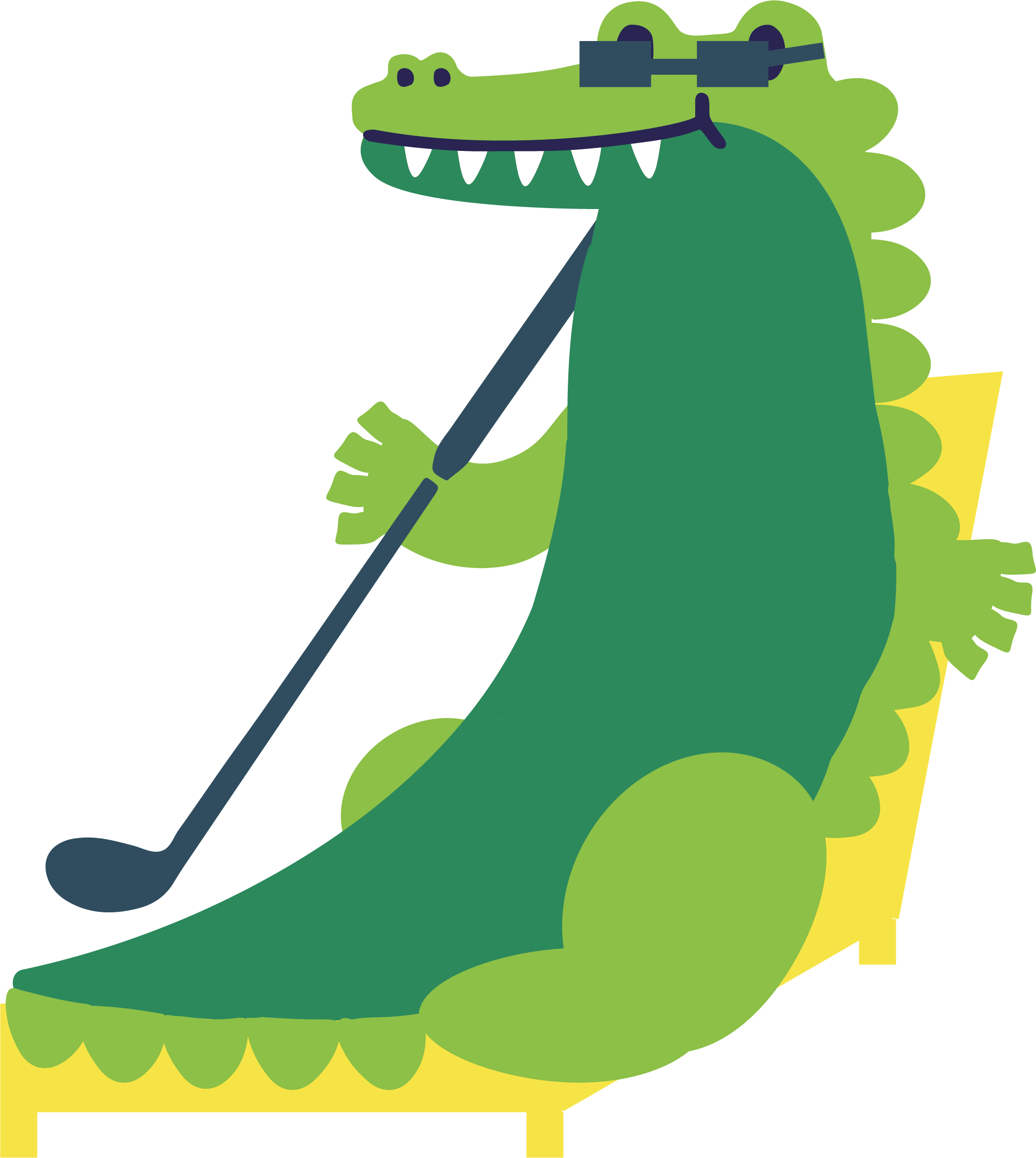 Alligator_Sonnenliege
